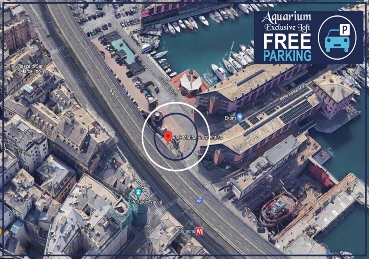 Aquarium Exclusive Loft - Private Parking Apartamento Génova Exterior foto